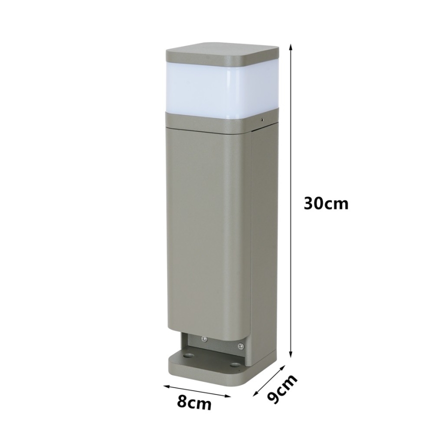 BRILAGI - Välisvalgusti kahe pistikupesaga SCHUKO PILLAR 1xG9/11W/230V IP44 hall
