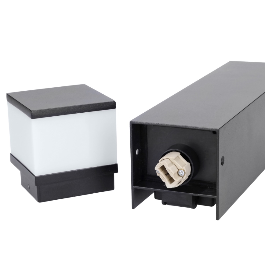 Brilagi - Välisvalgusti kahe SCHUKO-pistikupesaga 1xG9/11W/230V IP44 must