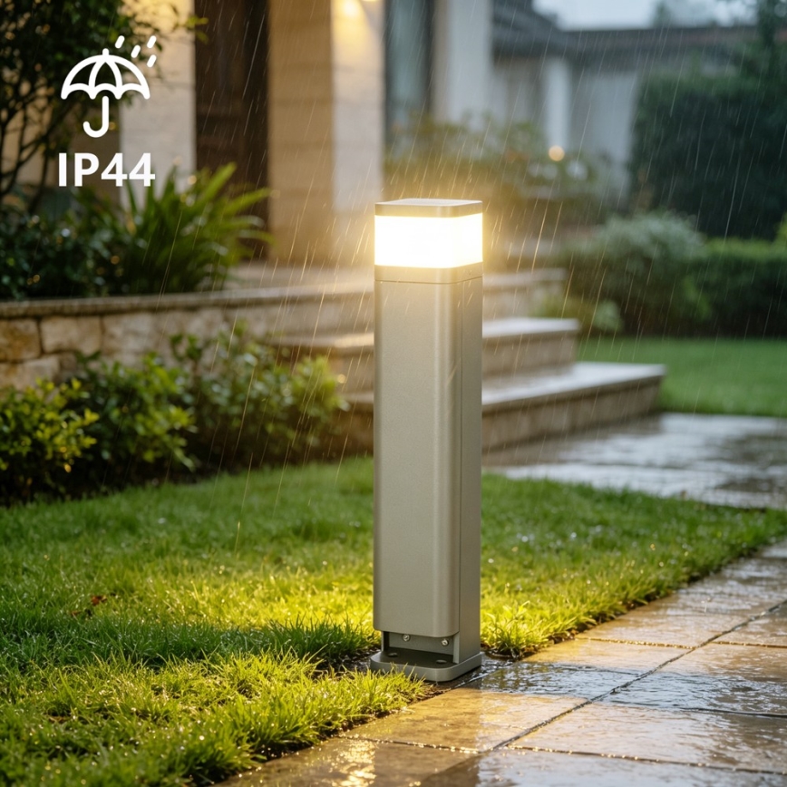 BRILAGI - Välisvalgusti kahe SCHUKO-pistikupesaga PILLAR 1xG9/11W/230V IP44 hall