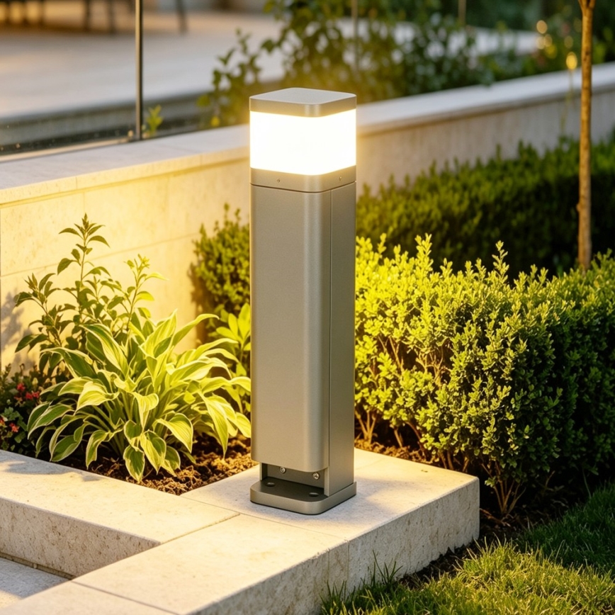 BRILAGI - Välisvalgusti kahe SCHUKO-pistikupesaga PILLAR 1xG9/11W/230V IP44 hall