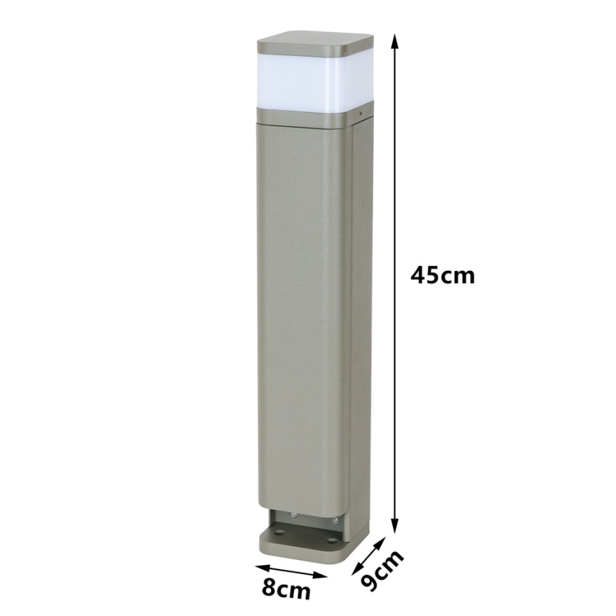 BRILAGI - Välisvalgusti kahe SCHUKO-pistikupesaga PILLAR 1xG9/11W/230V IP44 hall