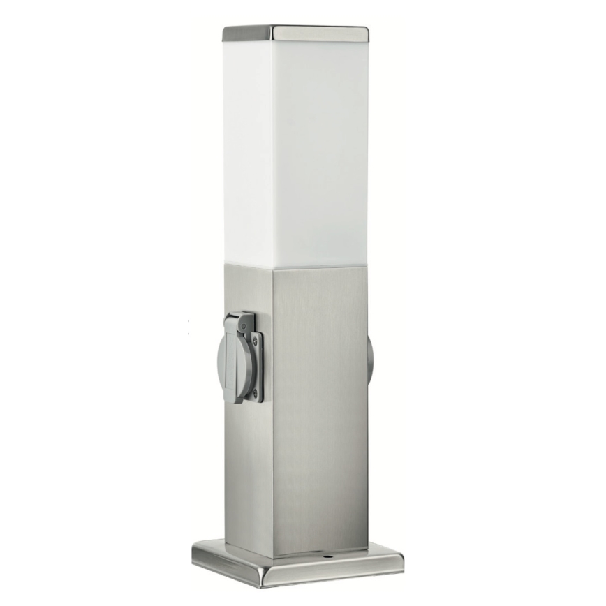 Brilagi - välisvalgusti 2 SCHUKO-pistikupesaga NOVA 1xE27/15W/230V 40 cm IP44 mattkroom