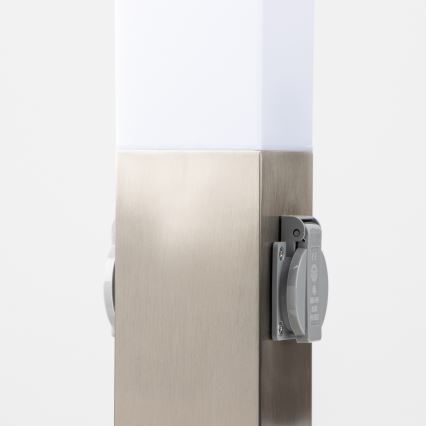 BRILAGI - välisvalgusti 2 SCHUKO-pistikupesaga NOVA 1xE27/15W/230V 40 cm IP44 mattkroom