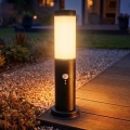 Brilagi - Välisvalgusti liikumisanduriga NOVA 1xE27/15W/230V 40 cm IP44 antratsiit