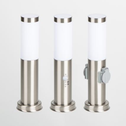 BRILAGI - Välisvalgusti liikumisanduriga NOVA 1xE27/15W/230V 40 cm IP44 matitud kroom