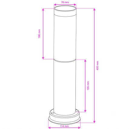 BRILAGI - Välisvalgusti NOVA 1xE27/15W/230V 40 cm IP44 pruun