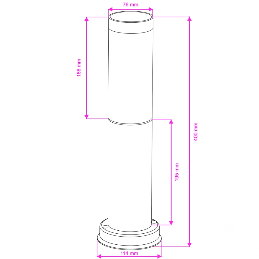 BRILAGI - Välisvalgusti NOVA 1xE27/15W/230V 40 cm IP44 pruun