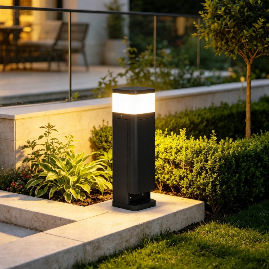 BRILAGI - Välisvalgusti SCHUKO PILLAR kahe pistikupesaga 1xG9/11W/230V IP44 must