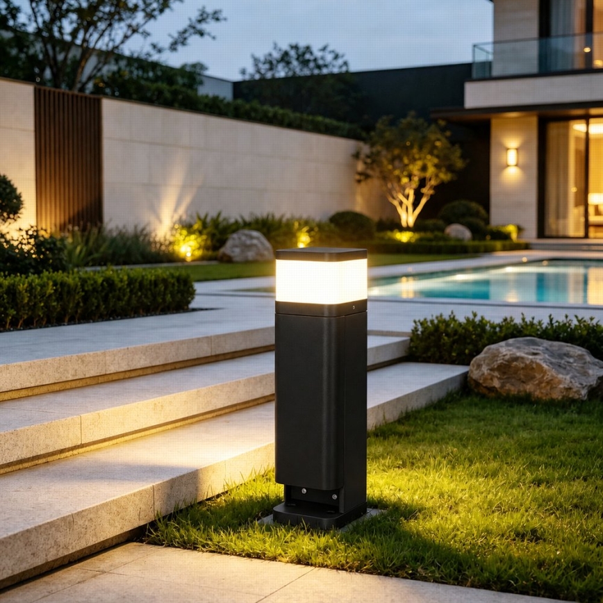 BRILAGI - Välisvalgusti SCHUKO PILLAR kahe pistikupesaga 1xG9/11W/230V IP44 must