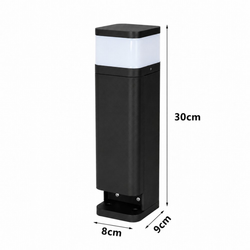 BRILAGI - Välisvalgusti SCHUKO PILLAR kahe pistikupesaga 1xG9/11W/230V IP44 must