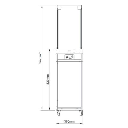 Brilagi - Välistingimustes kasutatav gaasikamin FLARO GAS 142x36 cm 8kW 1xAAA hall + kaitsekate