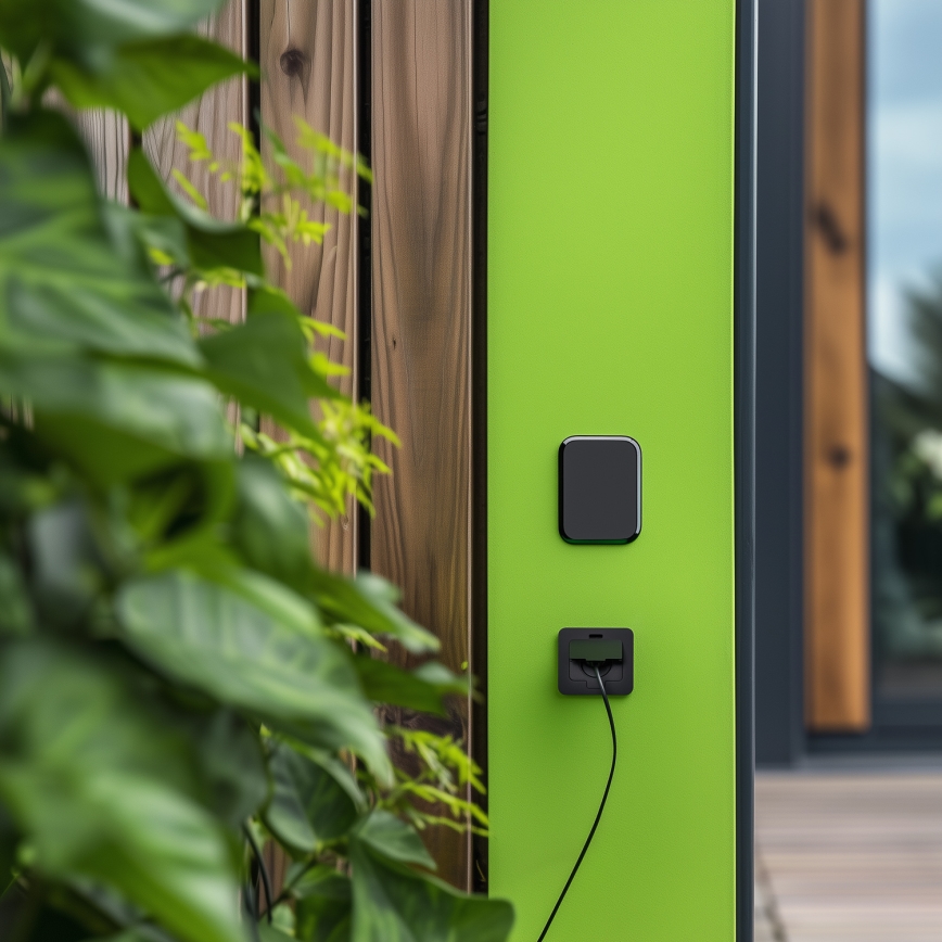 Brilagi - välitingimustesse mõeldud süvistatav põrandapistikupesa IP55, must, ristkülikukujuline