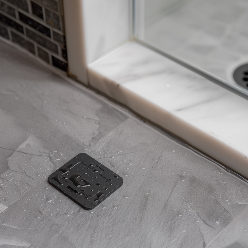 Brilagi - välitingimustesse mõeldud süvistatav põrandapistikupesa IP55, must, ristkülikukujuline