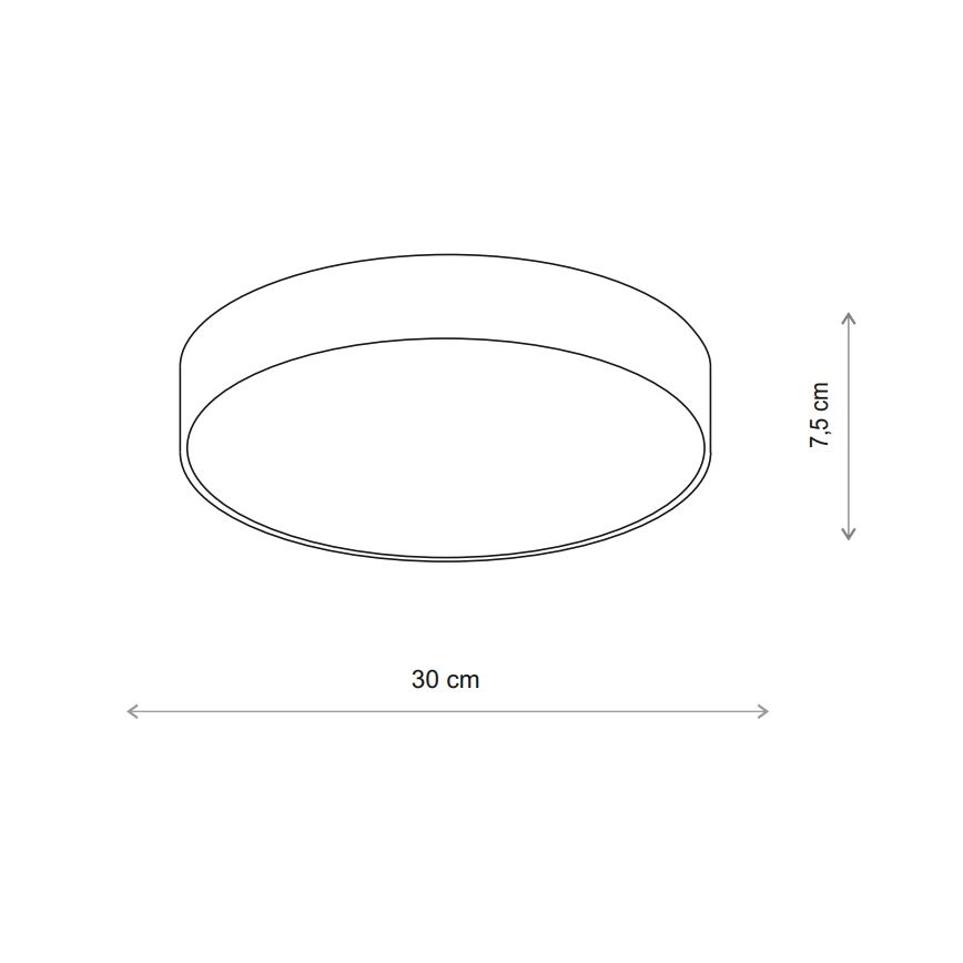 Brilagi - Väli laevalgusti anduriga CLARE 2xE27/48W/230V d. 30 cm IP54 beež