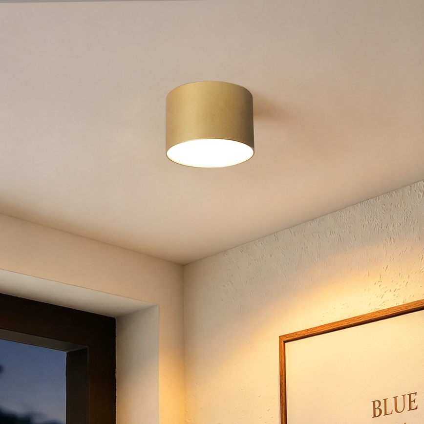 BRILAGI - Väljas kasutatav laevalgusti FORIS LED/9W/230V, läbimõõt 9 cm, kuldne, IP44