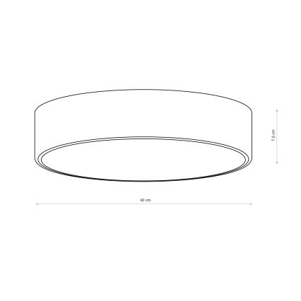 Brilagi - Vannitoa laelamp CLARE 3xE27/24W/230V läbimõõt 40 cm IP54 pruun