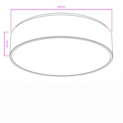 Brilagi - Vannitoa laelamp POOL 4xE27/15W/230V läbimõõt 50 cm IP54 must