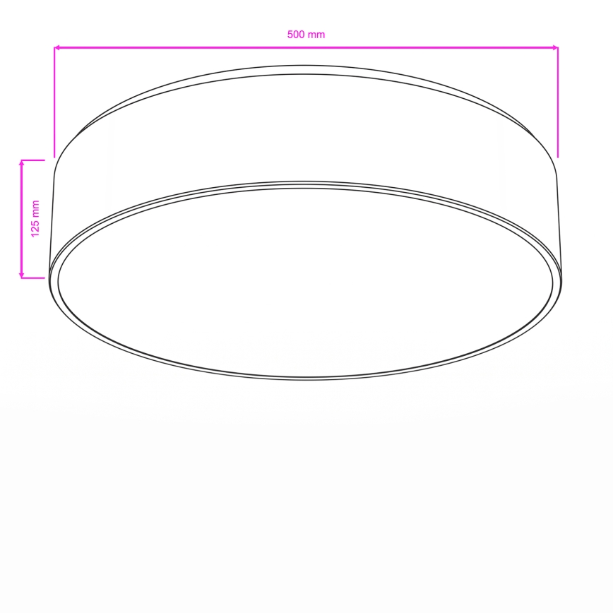Brilagi - Vannitoa laelamp POOL 4xE27/15W/230V läbimõõt 50 cm IP54 must