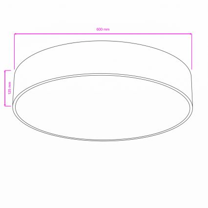 Brilagi - Vannitoa laelamp POOL 5xE27/15W/230V, läbimõõt 60 cm, IP54, must