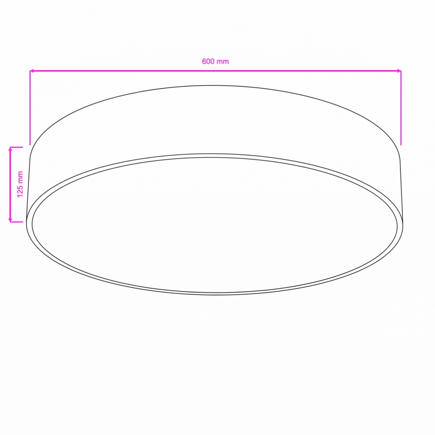 Brilagi - Vannitoa laelamp POOL 5xE27/15W/230V, läbimõõt 60 cm, IP54, must