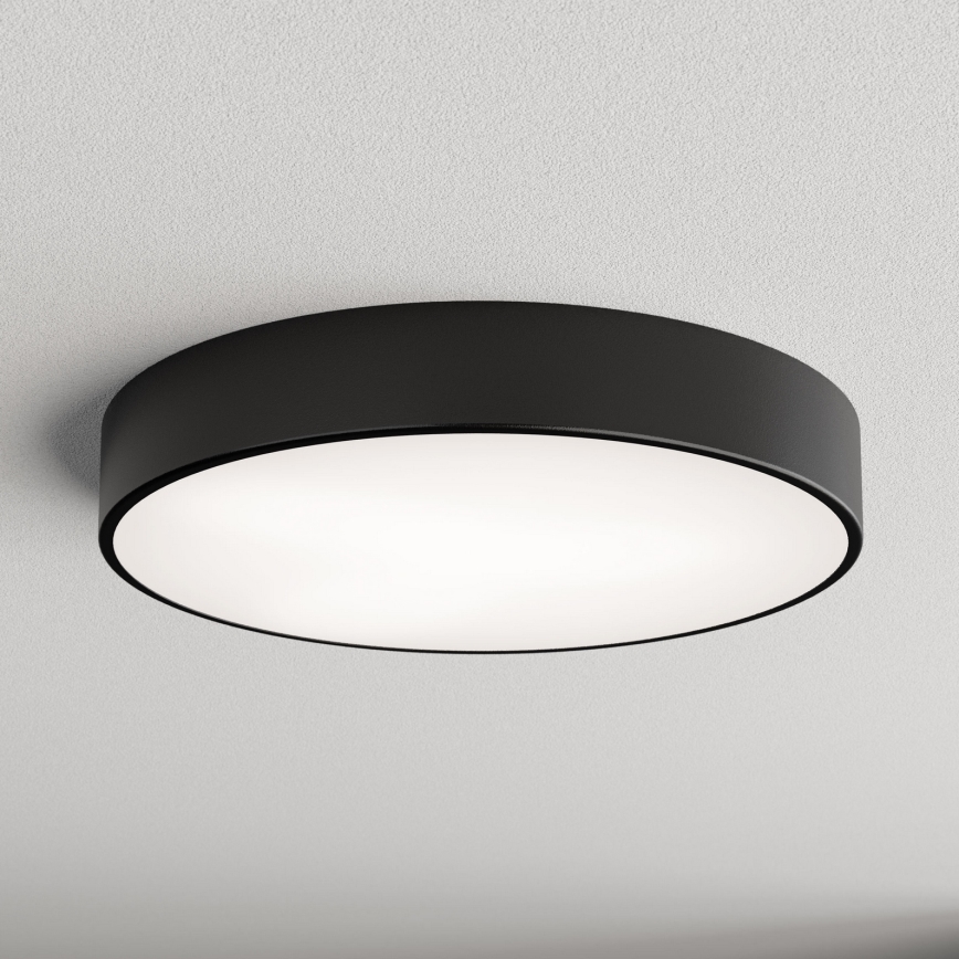 Brilagi - Vannitoa laevalgusti CLARE 4xE27/24W/230V läbimõõt 50 cm IP54 must