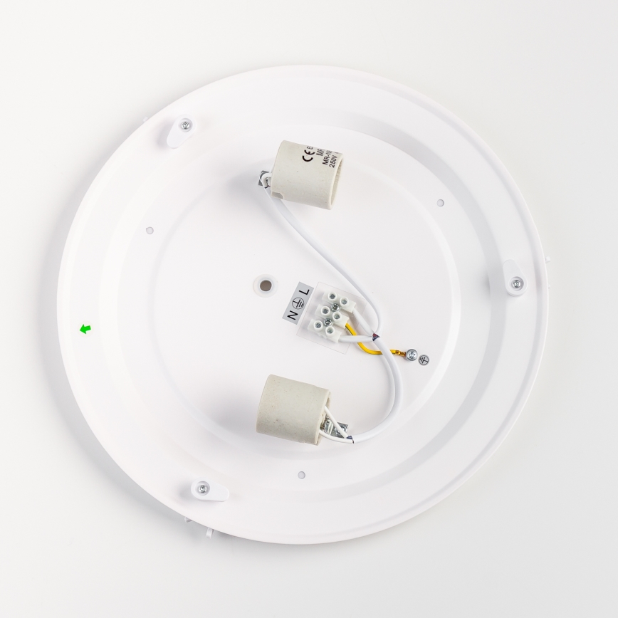 Brilagi - Vannitoa laevalgusti POOL 2xE27/15W/230V läbimõõt 30 cm IP54 valge