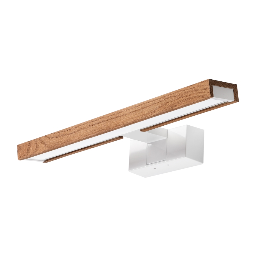Brilagi - LED-vannitoa peegelvalgustus 3-ühes WOODY MIRROR LED/8W/230V 40 cm IP44 valge/tamm kirsipuu