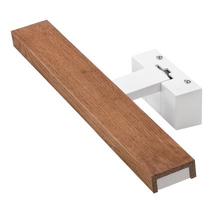 Brilagi - LED-vannitoa peegelvalgustus 3-ühes WOODY MIRROR LED/8W/230V 40 cm IP44 valge/tamm kirsipuu