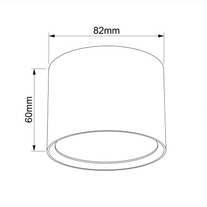 BRILAGI - Vannitoa spotvalgusti SMOOTH 1xGX53/15W/230V 60x82 mm valge IP54