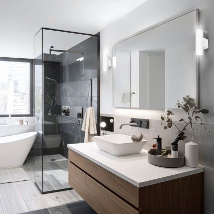 Brilagi - SELE AQUA vannitoa seinavalgusti 2xGU10/30W/230V IP44 valge