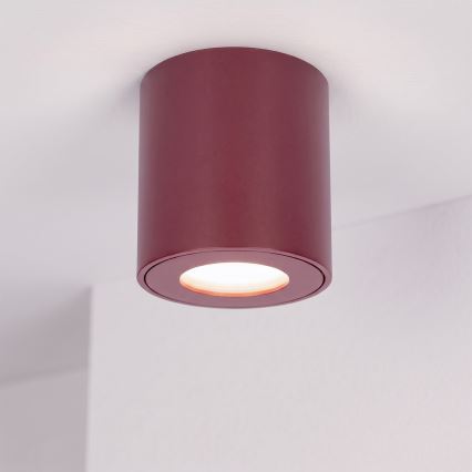 BRILAGI - Vannitoa suunav valgusti MIA 1xGU10/30W/230V 84x80 mm bordoopunane IP54