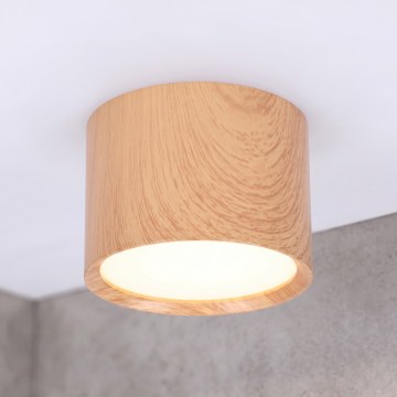 BRILAGI - Vannitoa suunav valgusti SMOOTH 1xGX53/15W/230V 60x82 mm tammeviimistlusega IP54