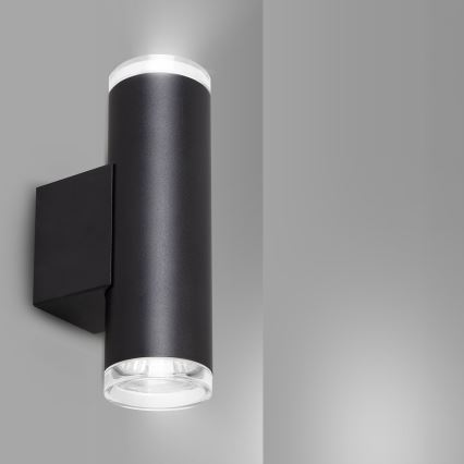 Brilagi - vannitoa seinapunktvalgusti SELE AQUA 2xGU10/30W/230V IP44 must