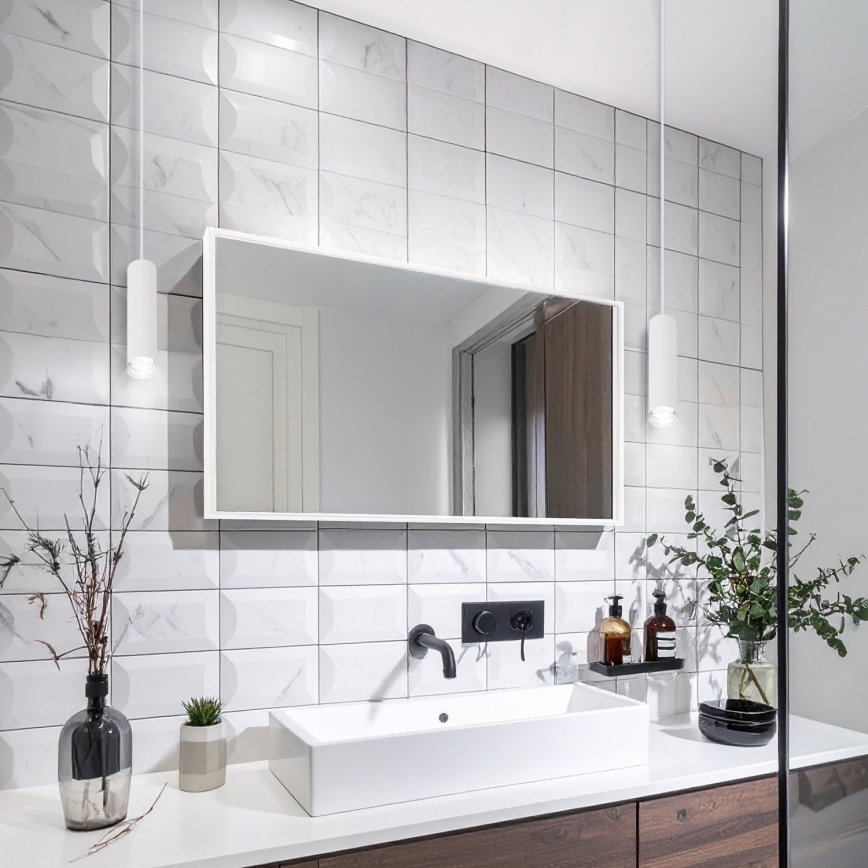 Brilagi - Vannituba Lühter nööril SELE AQUA 1xGU10/30W/230V IP44 valge