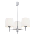 Brilagi - Varrega ripplühter MONTE 3xE27/15W/230V kreemjas/läikiv kroom