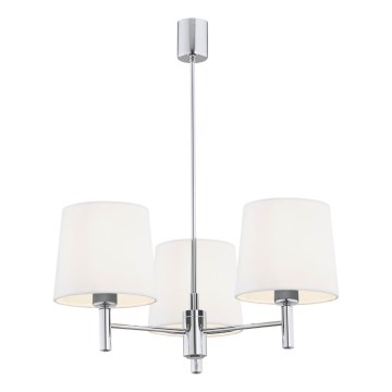 Brilagi - Varrega ripplühter MONTE 3xE27/15W/230V kreemjas/läikiv kroom