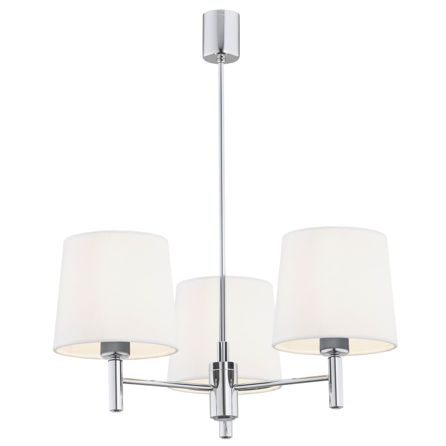 BRILAGI - Varrega ripplühter MONTE 3xE27/60W/230V kreemjas/läikiv kroom