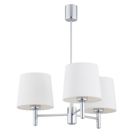BRILAGI - Varrega ripplühter MONTE 3xE27/60W/230V kreemjas/läikiv kroom
