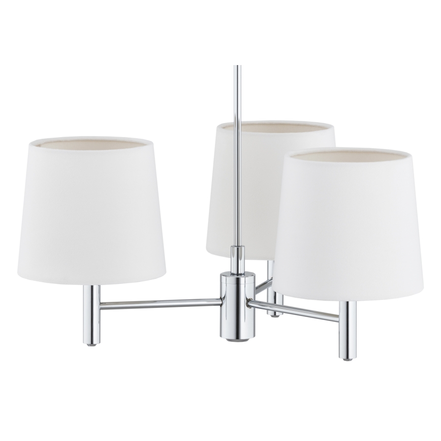 BRILAGI - Varrega ripplühter MONTE 3xE27/60W/230V kreemjas/läikiv kroom