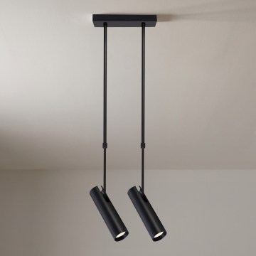 Brilagi - varrega rippvalgusti SELE 2xGU10/30W/230V must