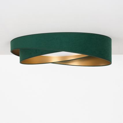 BRILAGI - LED-hämardatav laelamp VELVET TWIST LED/36W/230V 3000-6000K läbimõõt 65 cm Wi-Fi Tuya Beacon roheline/kuldne + kaugjuhtimispult