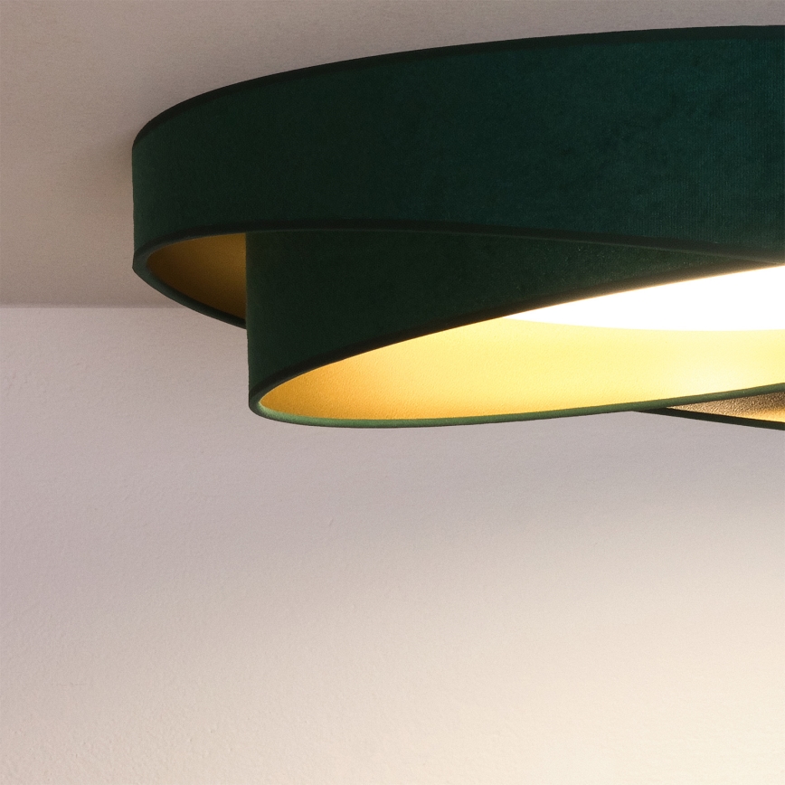 BRILAGI - LED-hämardatav laelamp VELVET TWIST LED/36W/230V 3000-6000K läbimõõt 65 cm Wi-Fi Tuya Beacon roheline/kuldne + kaugjuhtimispult