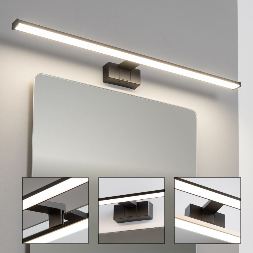 Brilagi - VESTRA 3-ühes LED vannitoapeegli valgusti LED/15W/230V 80 cm IP44 must