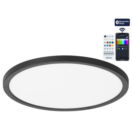 Brilagi - LED RGBW hämardatav laelamp VIBE LED/36W/230V 3000-6500K läbimõõt 40 cm must + kaugjuhtimispult