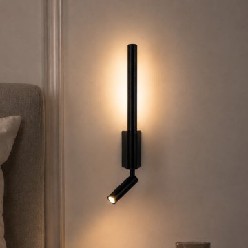 BRILAGI - VIXON LED-seinapunktvalgusti LED/3W/230V + LED/5W, must, CRI 90