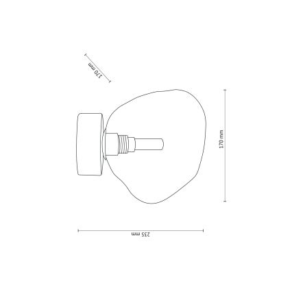 Brilagi - VULCANO laelamp 1xG9/8W/230V pruun/suitsune beež