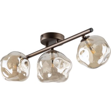 Brilagi - VULCANO pinnapealne lühter 3xG9/8W/230V pruun/suitsune beež