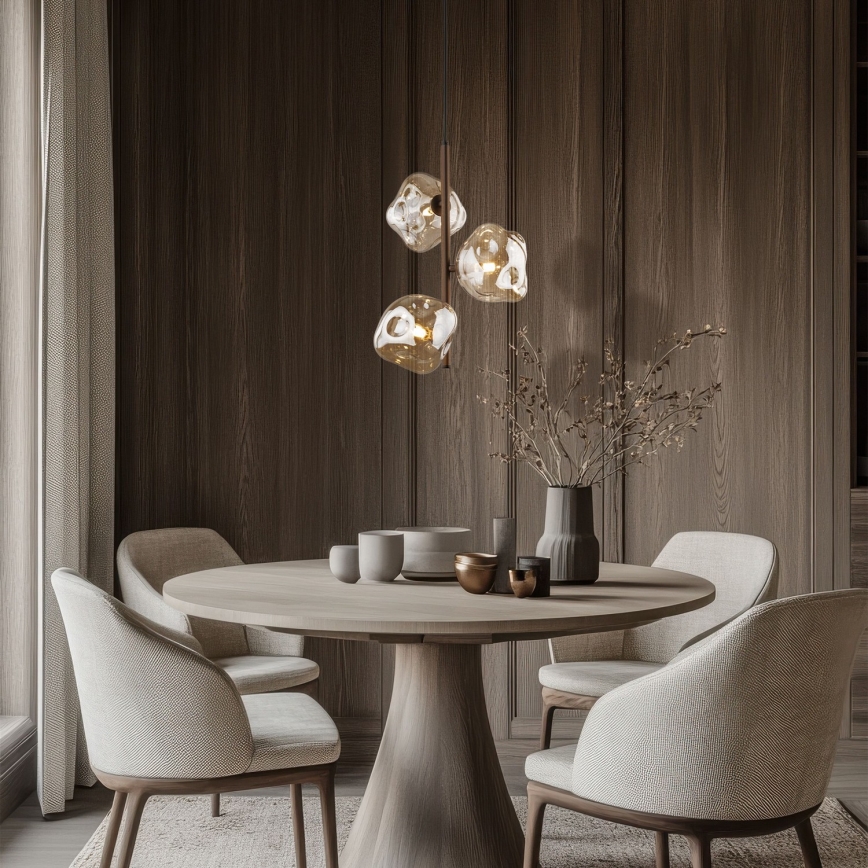 Brilagi - VULCANO ripplühter kaablil 3xG9/8W/230V pruun/suitsune beež