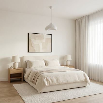 Brilagi - WABI SABI rippvalgusti juhtmega 1xE27/40W/230V läbimõõt 30 cm valge