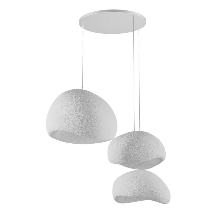 Brilagi - WABI SABI rippvalgusti kaabliga 3xE27/40W/230V, läbimõõt 76 cm, valge